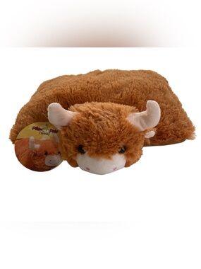NEW Pillow Pets Peewees Highland Cow 12" Plush Stuffed Animal 2025 TAGS